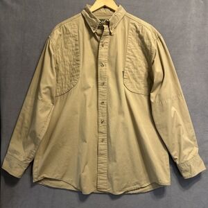 McAlister Upland Shooting Shirt Mens Size XL Tan Hunting Field Lodge Heritage‎